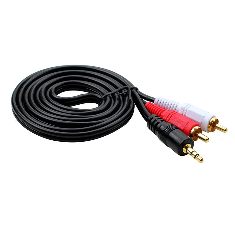 Cavo audio AV 1 in 2 per altoparlanti da 1,5 m in rame pieno da 3,5 mm a doppio Lotus Cavo audio AV 1 in 2 per altoparlanti da 1,5 m in rame pieno da 3,5 mm a doppio Lotus